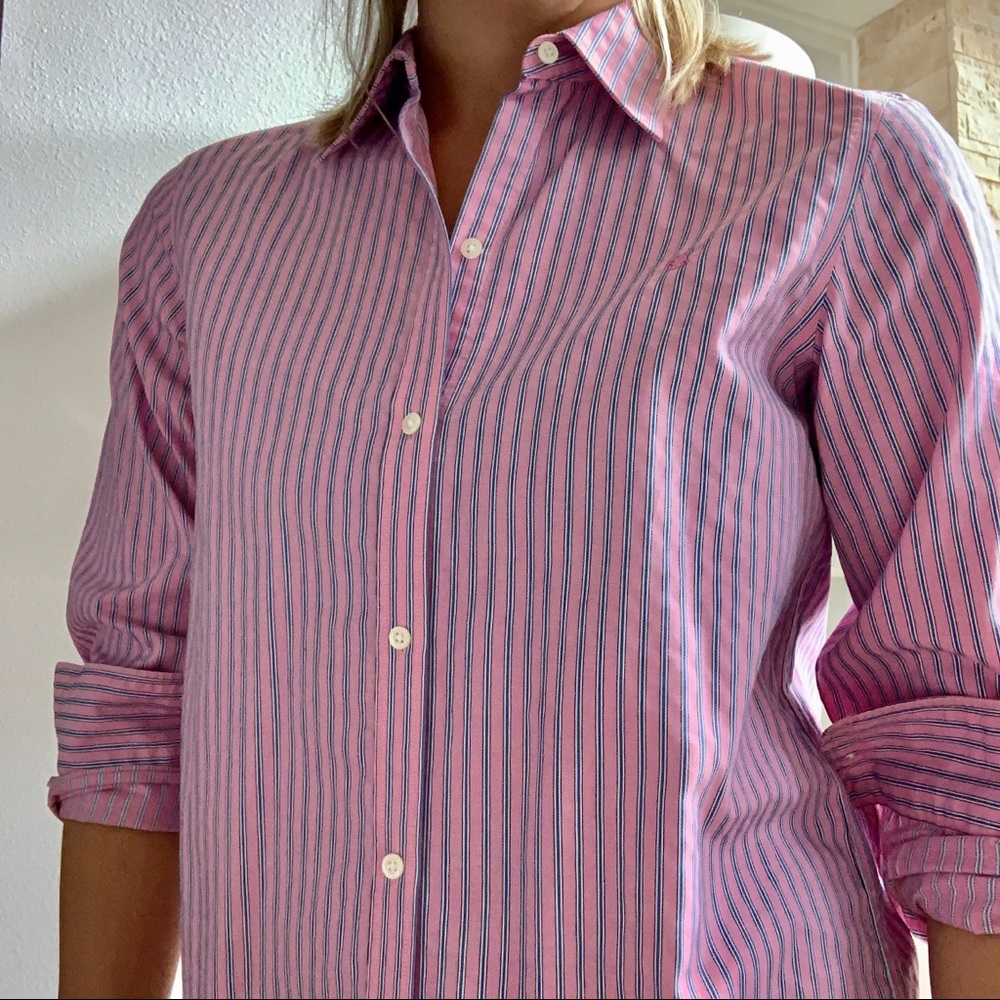 Preppy Ralph Lauren button down shirt pink